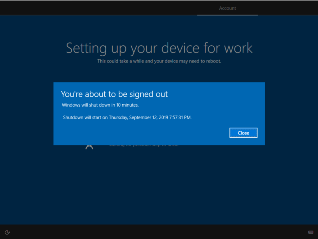 Windows Autopilot: You`re about to be signed out | Peter Klapwijk - In ...