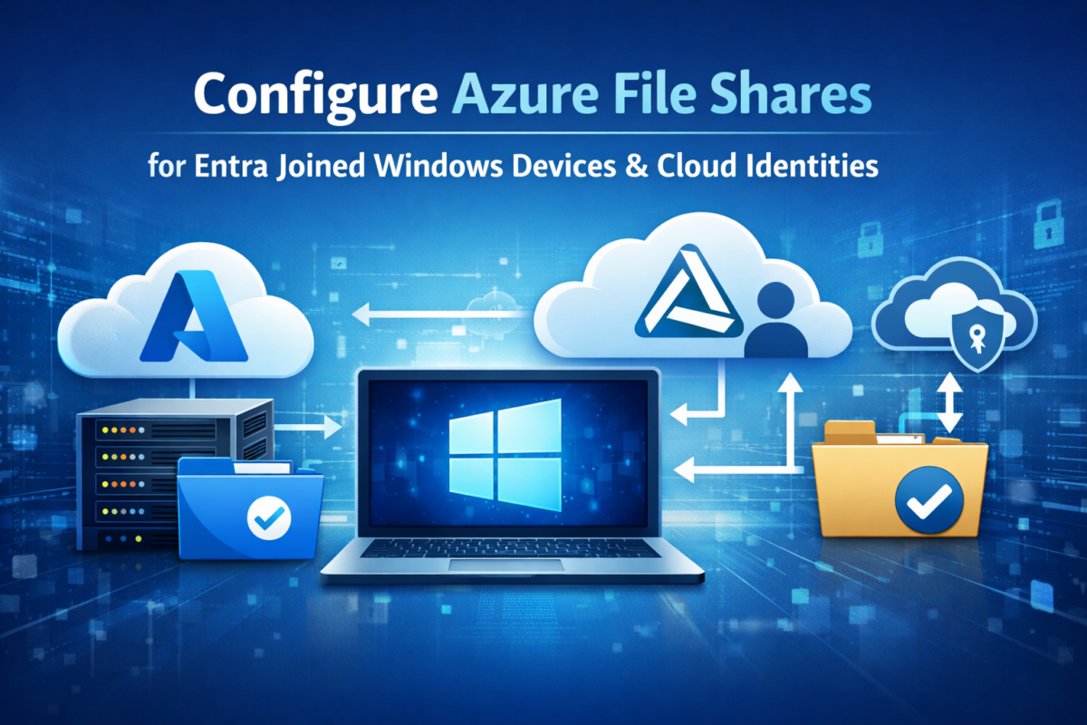 Configure Azure file shares for Entra joined Windows devices and cloud ...